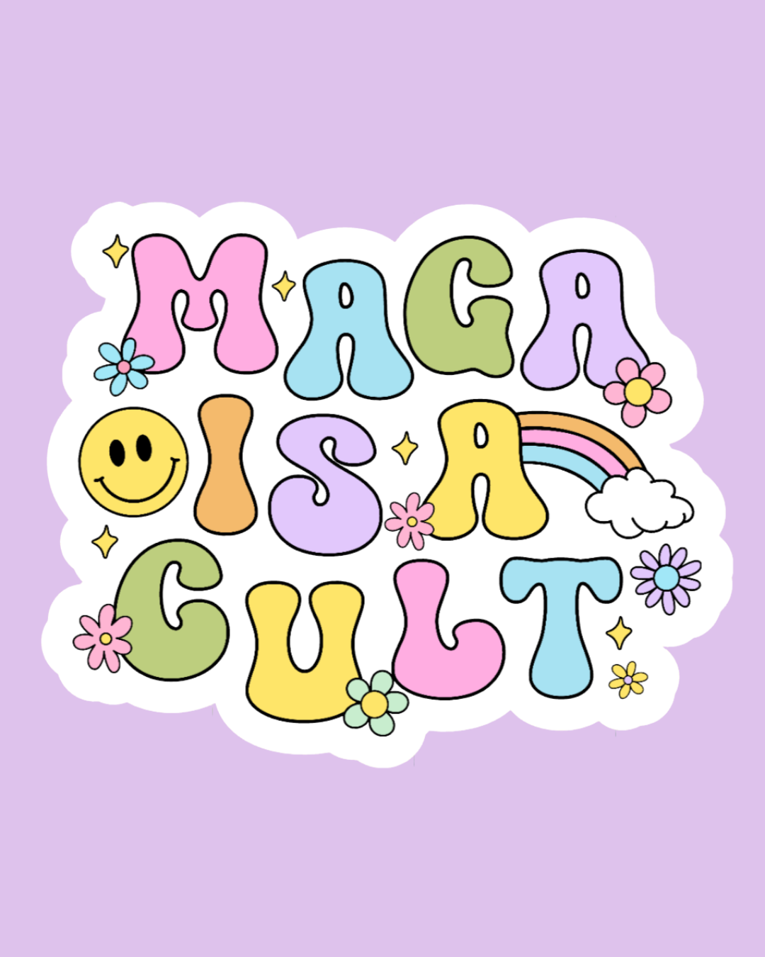 "MAGA is a Cult" Sticker