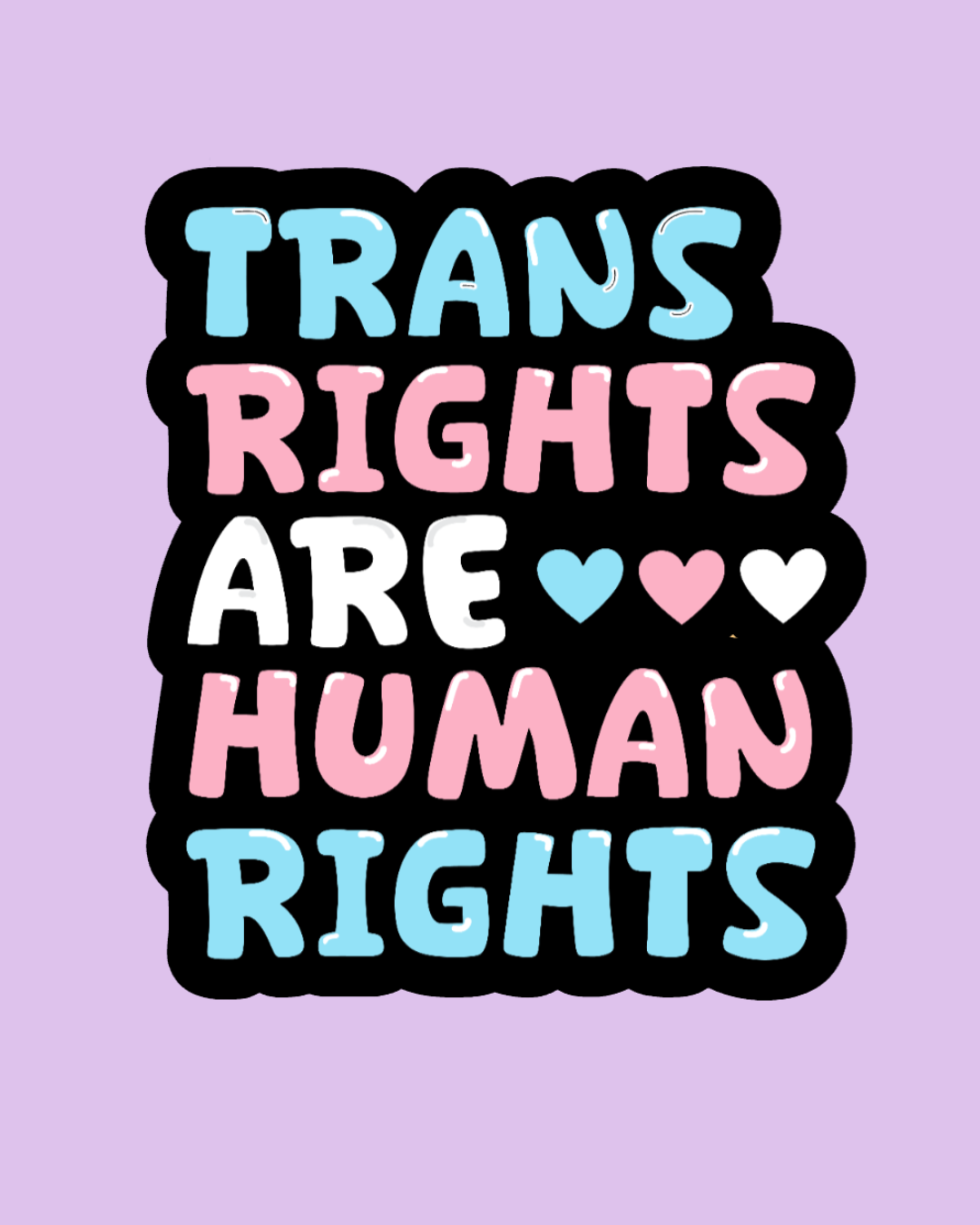 Trans Rights Are Human Rights Sticker