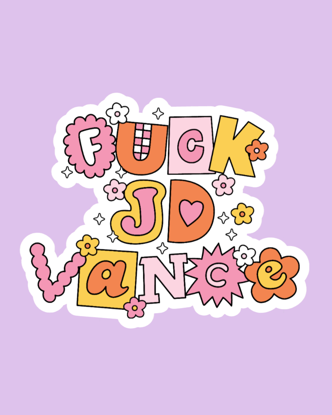 "Fuck JD Vance" Sticker
