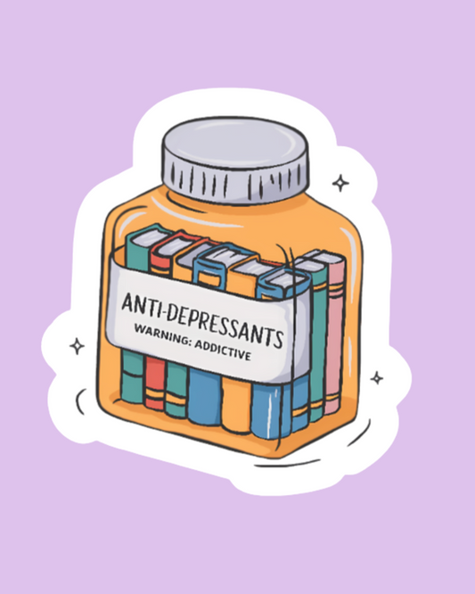 "Antidepressants" Books Sticker